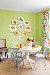 How To Decorate A Wall In The Kitchen Near The Table Photo