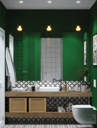 Bath interior in emerald color