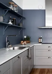 Walls for a gray kitchen photo painting