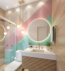 Delicate bathroom design