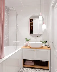 Далікатны дызайн ваннага пакоя