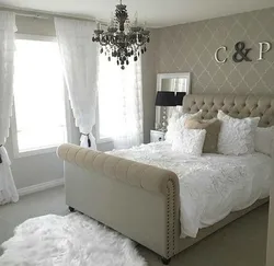 Bedroom interior if the bed is white