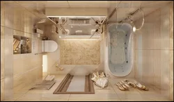 Дызайн ваннай у маленькай студыі