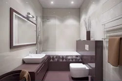 Bathroom design in a small studio