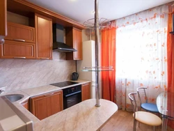 Modern kitchen design in a 3-room apartment