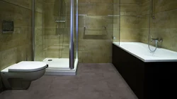 Кварцты винил плиткалары бар ванна бөлмесінің фото дизайны