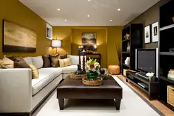 Photo Of A Brown Living Room