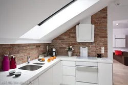 Скошенный Потолок На Кухне Фото
