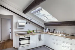Sloping Ceiling In The Kitchen Photo