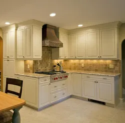 Photo Of Ivory Kitchen In The Interior Photo