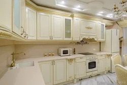 Photo of ivory kitchen in the interior photo