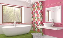 Дизайн ванны с цветком