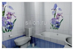 Bath design with flower