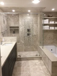 Bathroom Design Marble Tiles Beige