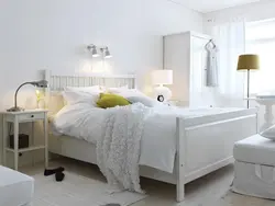 White Bed In The Bedroom Photo