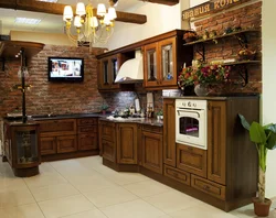 Oak Kitchen In The Interior