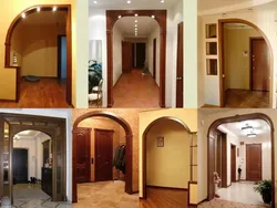Design Of A Hallway With An Arch In An Apartment