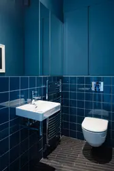 Photo of a blue bathroom