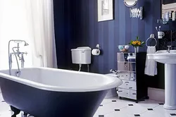 Фото ванной в синем тоне