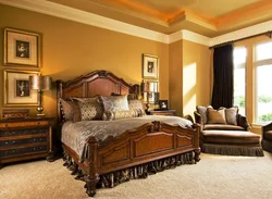 Brown Classic Furniture In The Bedroom Interior