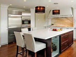 Кухня С Кухонным Столом Дизайн Фото