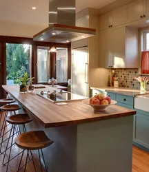 Kitchen with kitchen table design photo