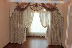 Curtains for the living room in a modern style, DIY photo