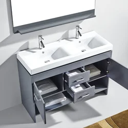 Bath design with two sinks