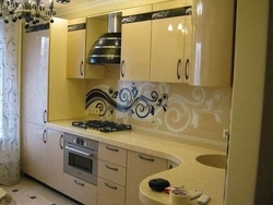 Фото встроенной кухни в квартире техникой