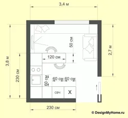 Zamonaviy oshxona dizayni 15 m²