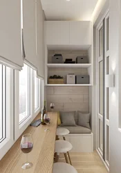 Loggia 6 Meters Design Photo Cabinets