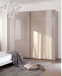 White bedroom wardrobe design photo