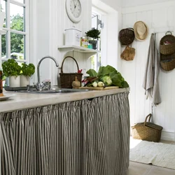 Linen in the kitchen design