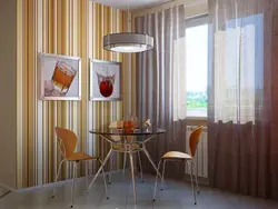 Photo of stripes in the kitchen interior