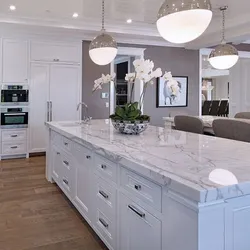 Kitchen design if the furniture is white