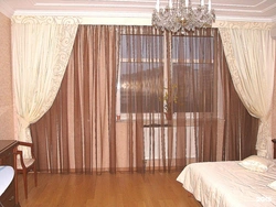 Фота штор для залы і спальні
