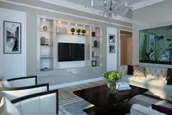 Kitchen Living Room With TV Design Photo