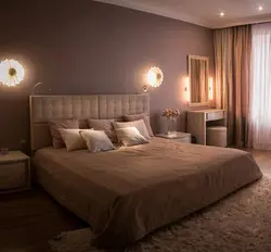Warm bedroom interior