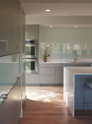 Glass Cabinets In The Kitchen Interior Photo