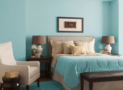 Colors combined with beige in the bedroom interior