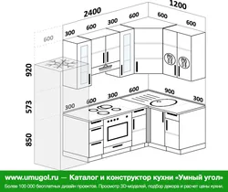 Хрущевтің суретіндегі бұрыштық ас үй жиынтығы