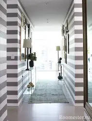 Photo of striped hallways