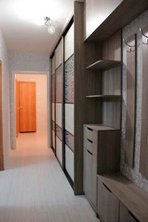 Long Hallway Wardrobe Design Photo