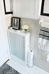 Bathroom design with radiator