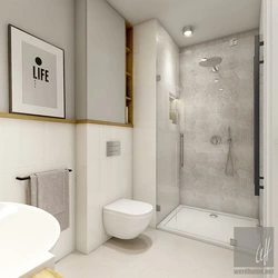 Bath renovation design with shower