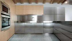 Stainless Steel In The Kitchen Interior Photo