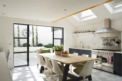 Kitchen Interior With Terrace
