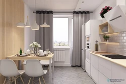 Kitchen interior with terrace