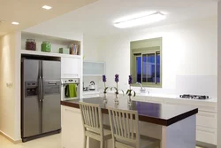 Refrigerator as an interior in the kitchen