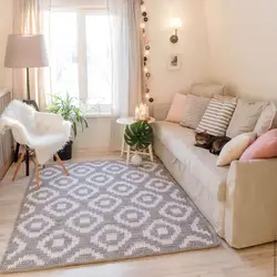 Красивые ковры в интерьере гостиной